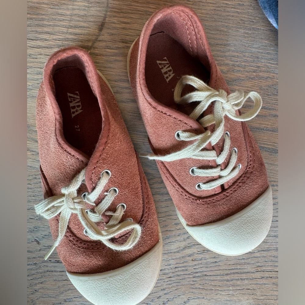 Toddler Zara Size 27/9 Rust Boho Sneakers